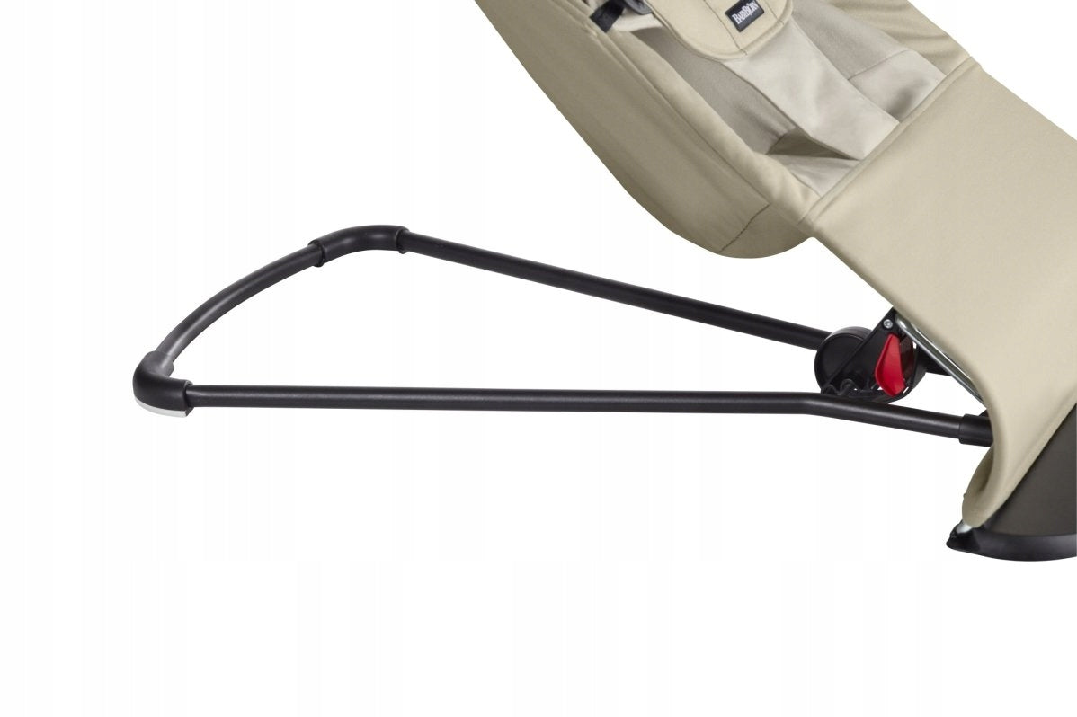BabyBjorn Bouncer BLISS WOVEN, Sand Grey (Dark Grey frame, Classic Quilt fabric) Brand BabyBjörn