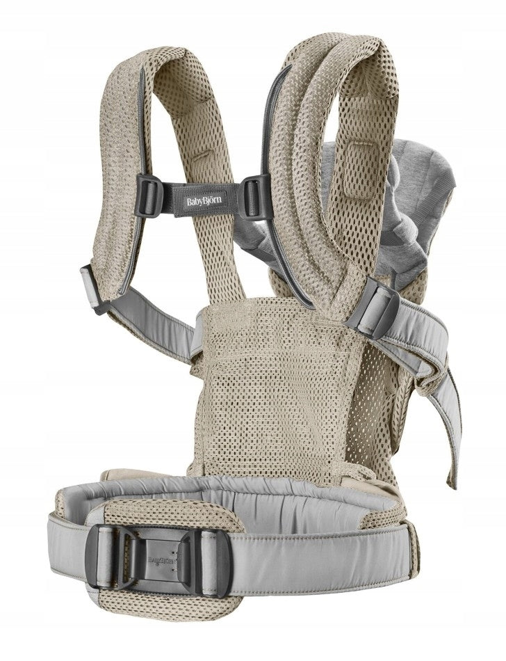 BabyBjorn Harmony 3D Mesh Ergonomic Baby Carrier Grey Beige Packaging status original