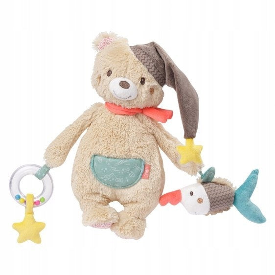 BabyFehn Bear Bruno Educational Pendant Sound 28cm Stroller Crib