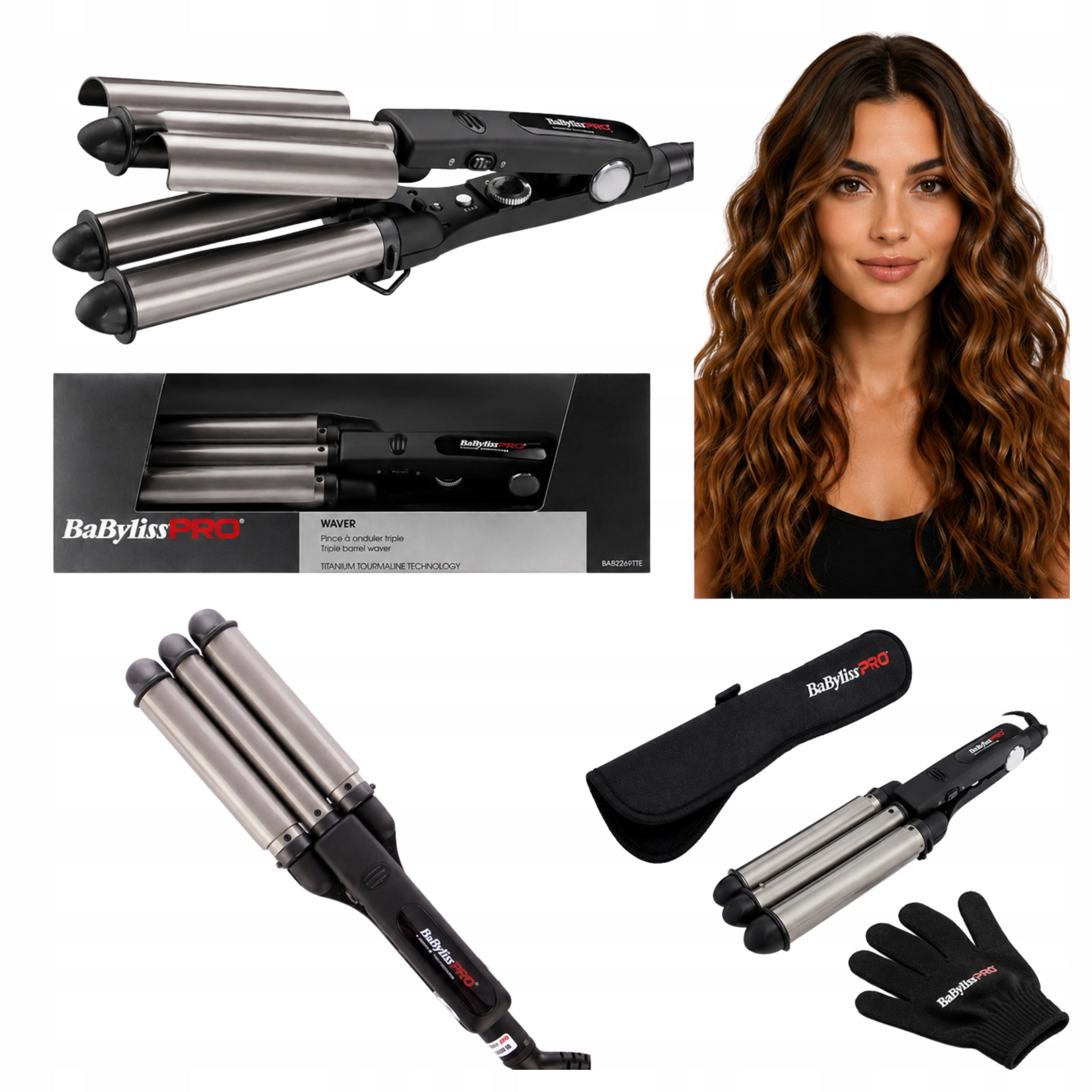 Babyliss Pro Titanium Curler Inverter BAB2269TTE Ionization Rotary Cable