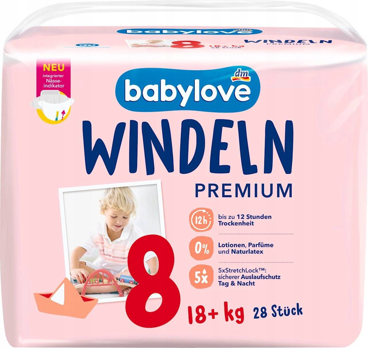 Babylove diapers PREMIUM XXL size 8 18+ 28 pieces