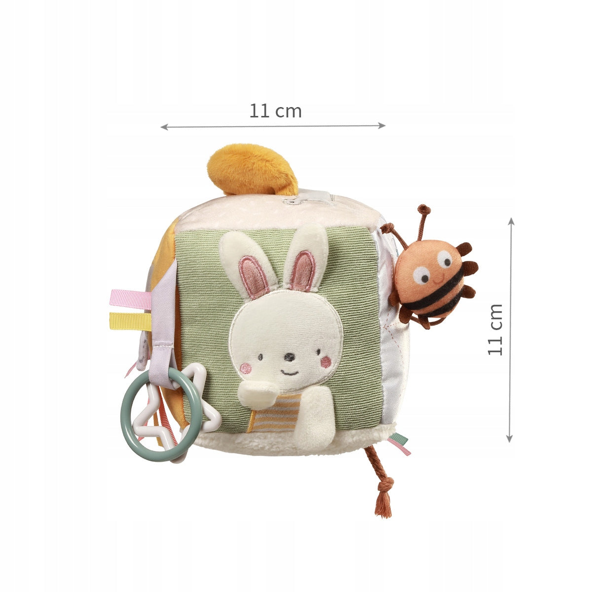 Babyono Infant Plush Sensory Cube Nature 1680 Brand Babyono