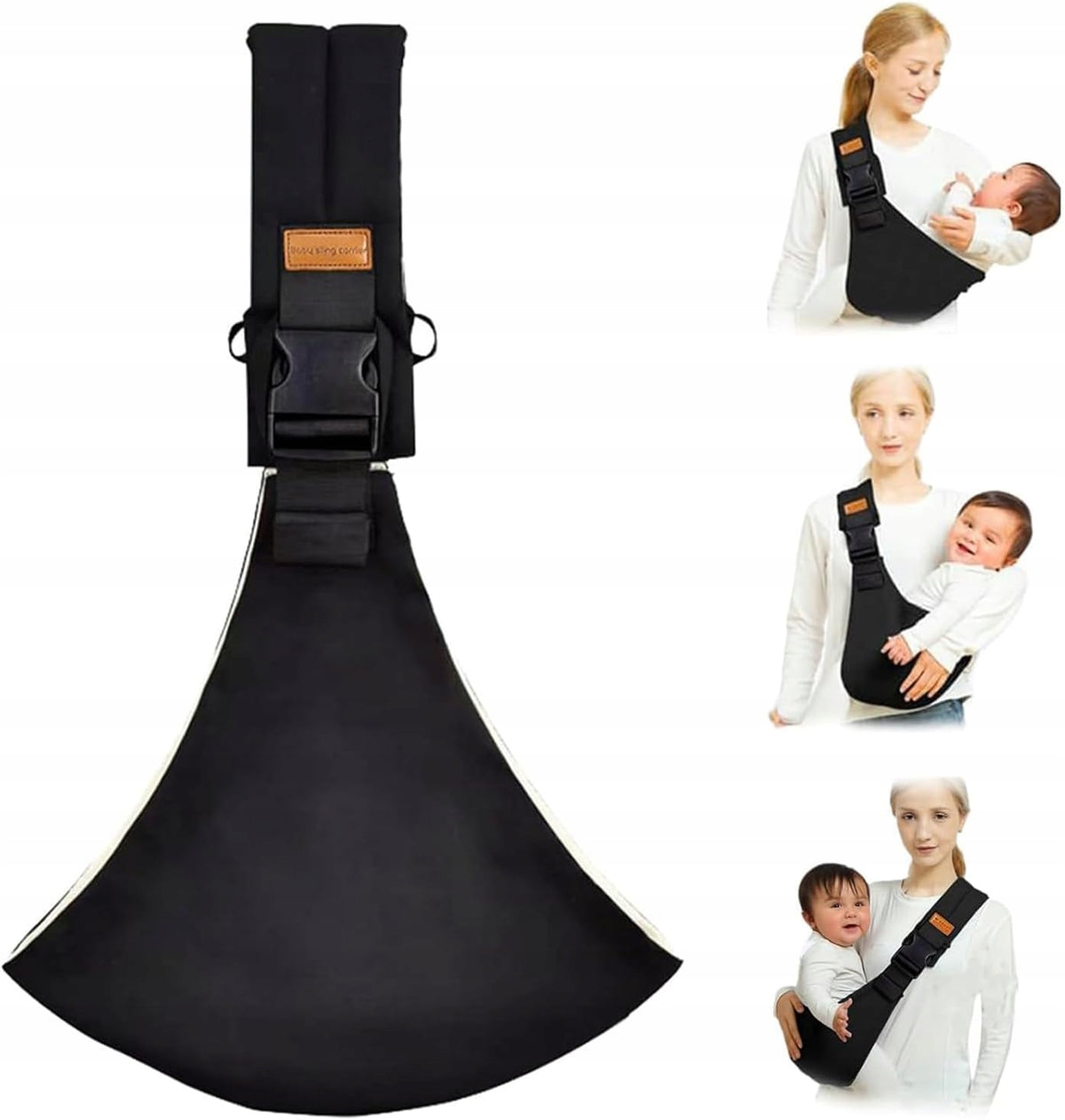 Babywearing Sling 0-36m 15kg Adjustable Side Black Packaging status original