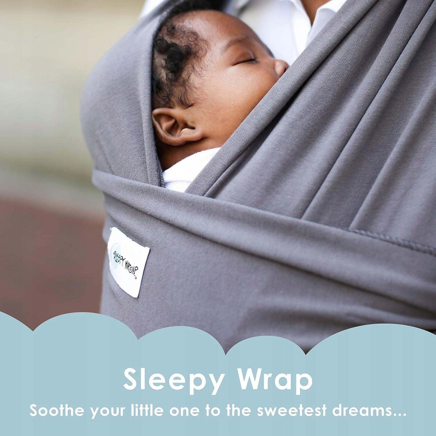 Babywearing Sling Sleepy Wrap 3-15 kg grey soft Manufacturer code 233523