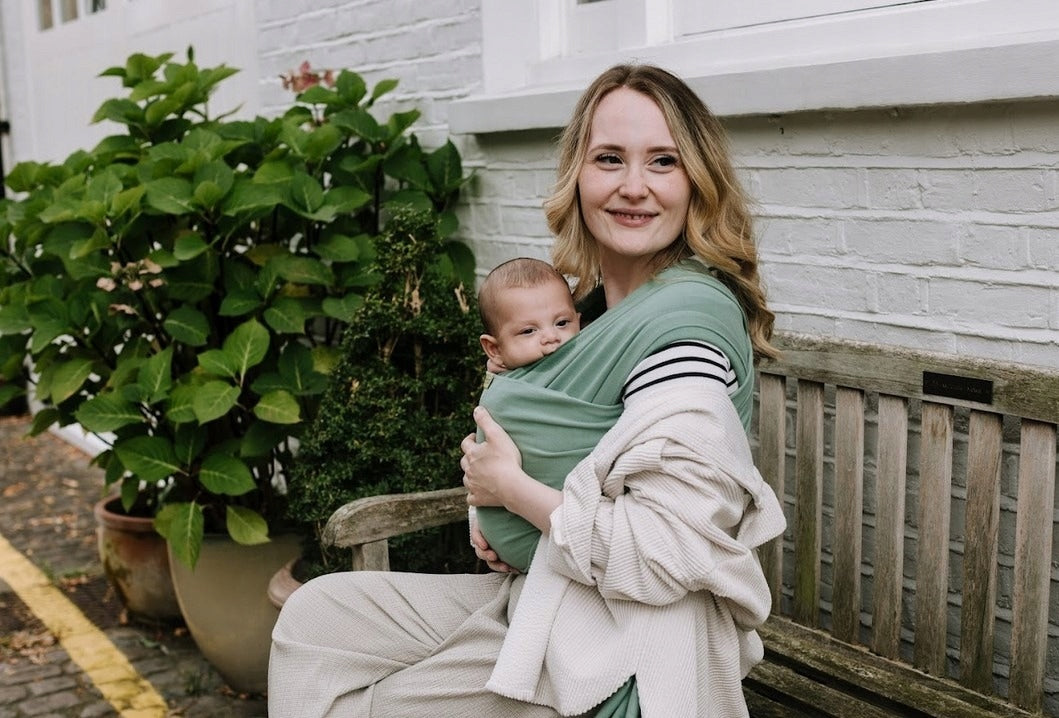 Babywearing sling BOBA Wrap - green Packaging status original