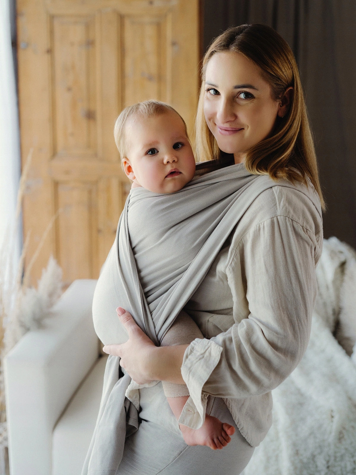 Babywearing sling Little Frog Beige Moonstone 4,6 m Brand Little Frog