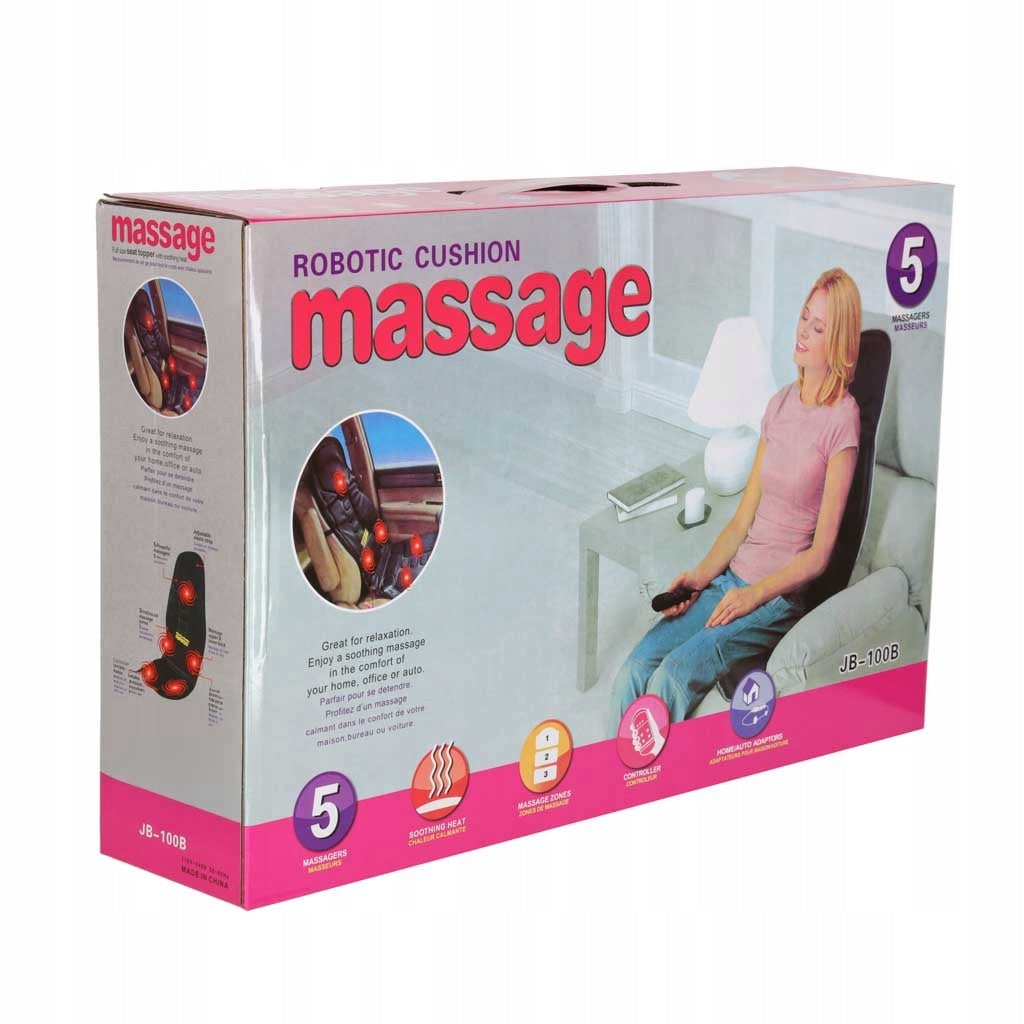 Back Massager Heating Massage Mat for Car Seat Packaging status original