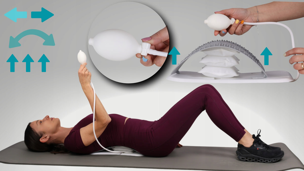 Back Stretching Device Spine Massager Adjustable Acupressure Mat Medical device no