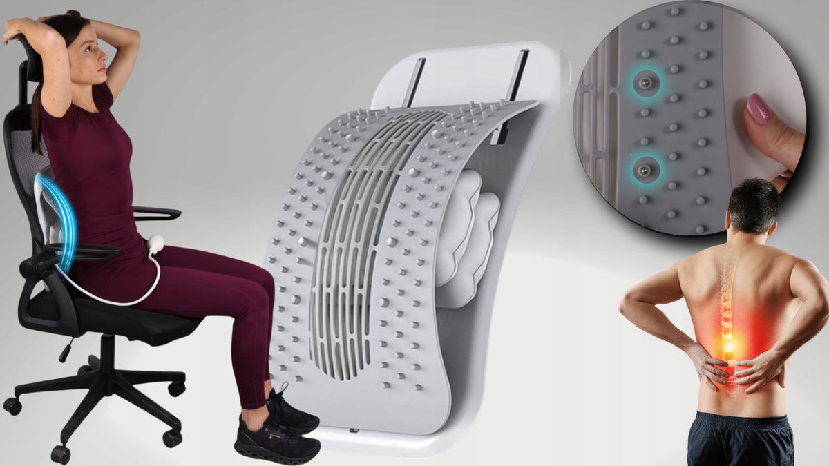 Back Stretching Device Spine Massager Adjustable Acupressure Mat Packaging status original