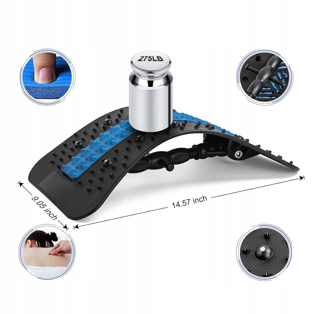 Back Stretching Spine Massage Device Acupressure Magnets Massager Packaging status original