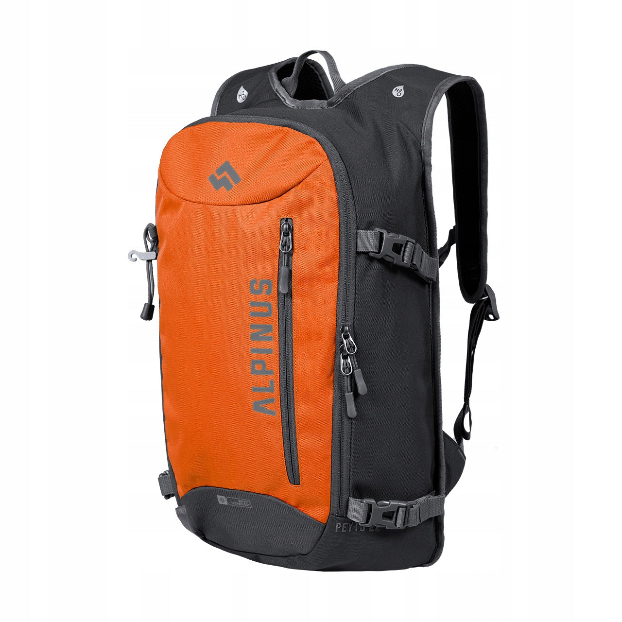 Backpack Alpinus Peyto 22 system H2O, for laptop, for poles, outdoor, dandelion