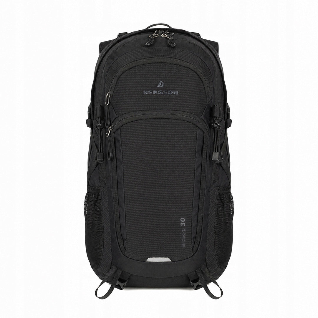 Backpack BERGSON MOLDE 30L trekking city cover light BLACK Packaging status original