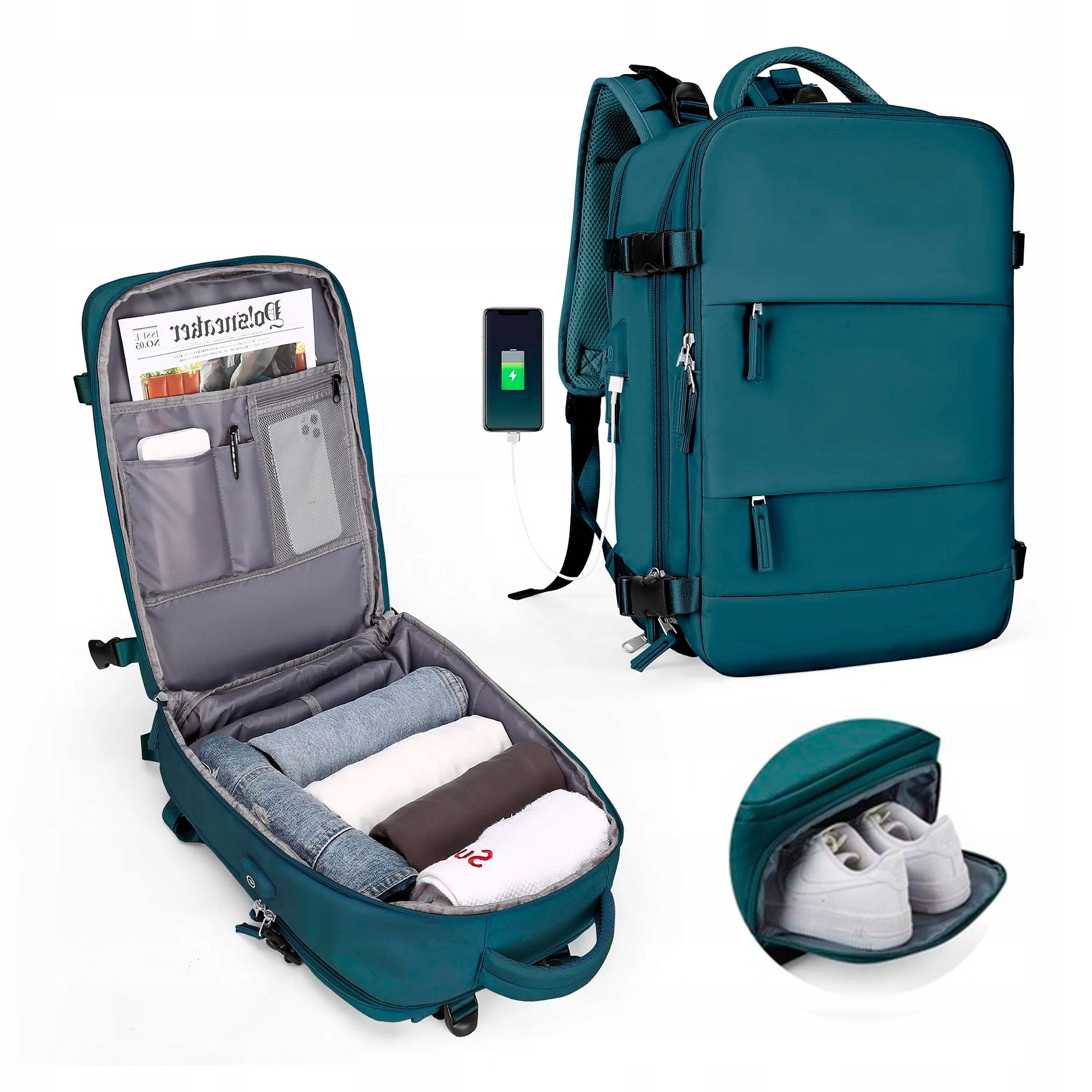 Backpack Hand Luggage 40x30x20 Travel Cabin Bag for Ryanair Aircraft