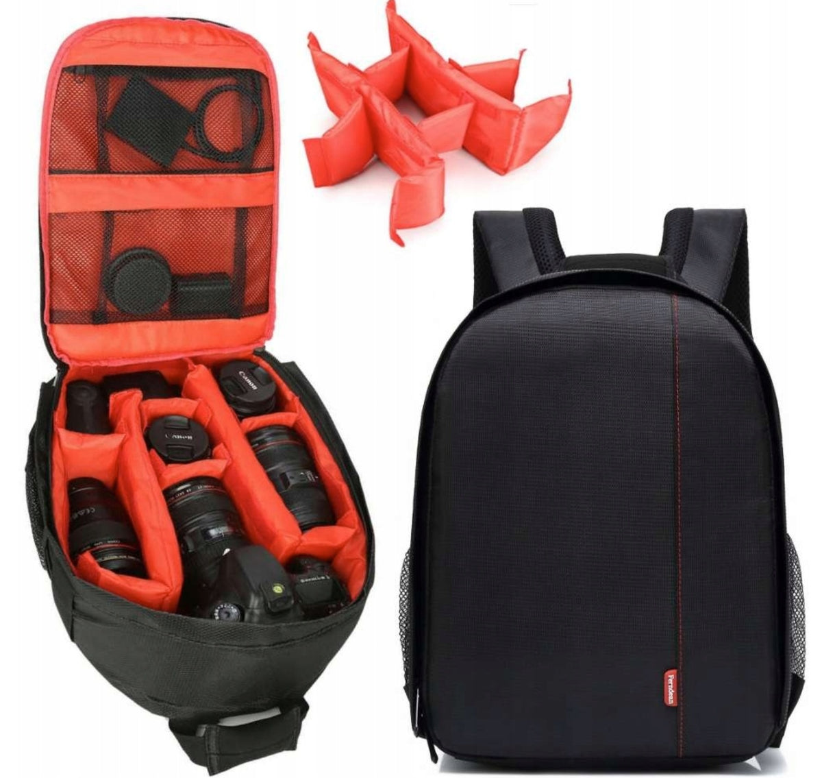 Backpack Photo Bag for Canon Nikon Camera GoPro Tablet Camera