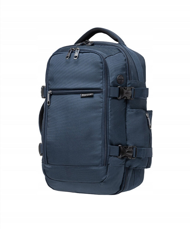 Backpack Puccini PM90171 navy blue carry-on luggage for Wizzair 40x25x20 cm Manufacturer code PM90171-7A