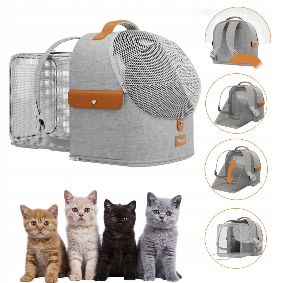 Backpack Transporter Expandable Bag for Cat Dog 12kg Maisly Breathable