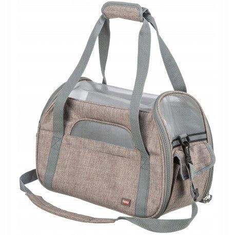 Backpack dog transporter fabric Trixie beige M 42 cm x 19 cm x 28 cm