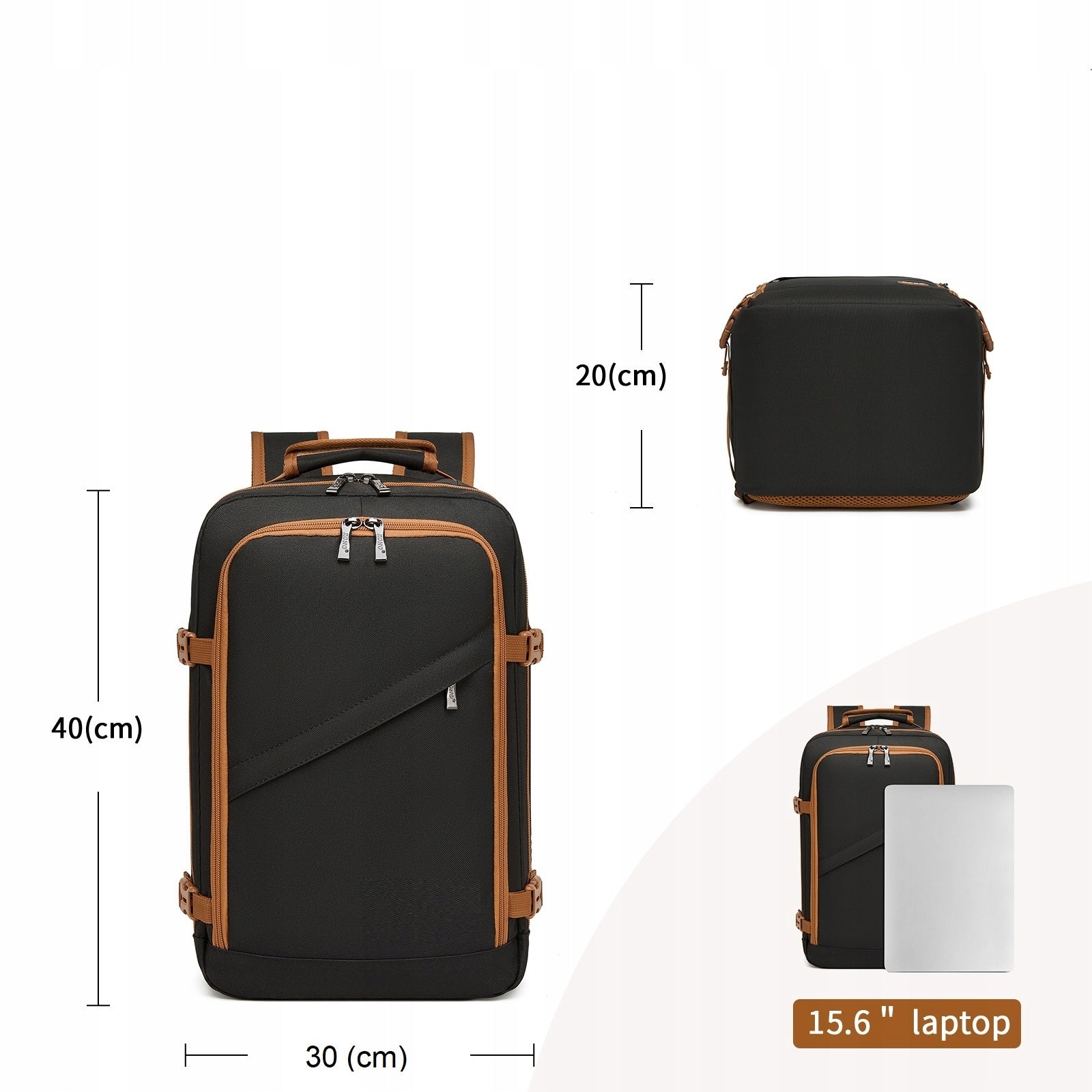 Backpack for Airplane RYANAIR WIZZAIR 40x30x20 carry-on luggage small Expander Manufacturer code Expander 20L CZ/BR