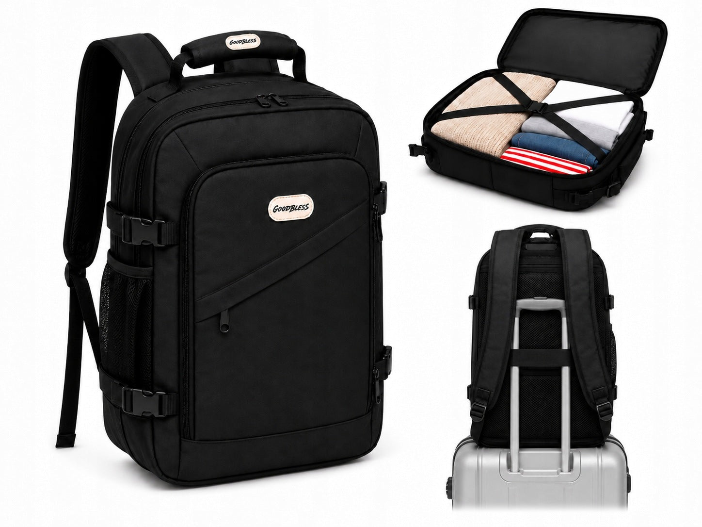 Backpack for aircraft RYANAIR WIZZ AIR 40x30x20 cabin anti-theft luggage