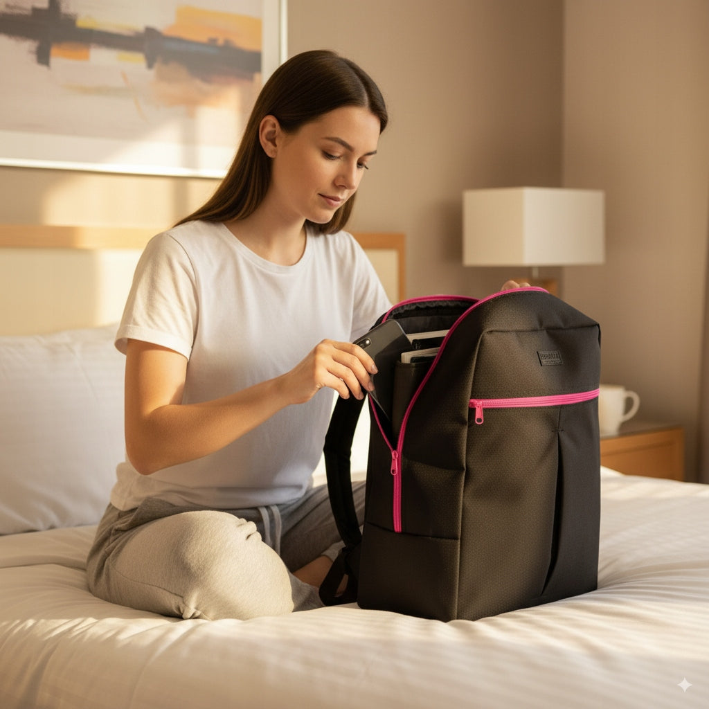 Backpack for airplane 40x30x20 hand luggage RYANAIR Wizzair POLISH PRODUCT Manufacturer code Plecak WIZ 40x30x20 czar sreb z