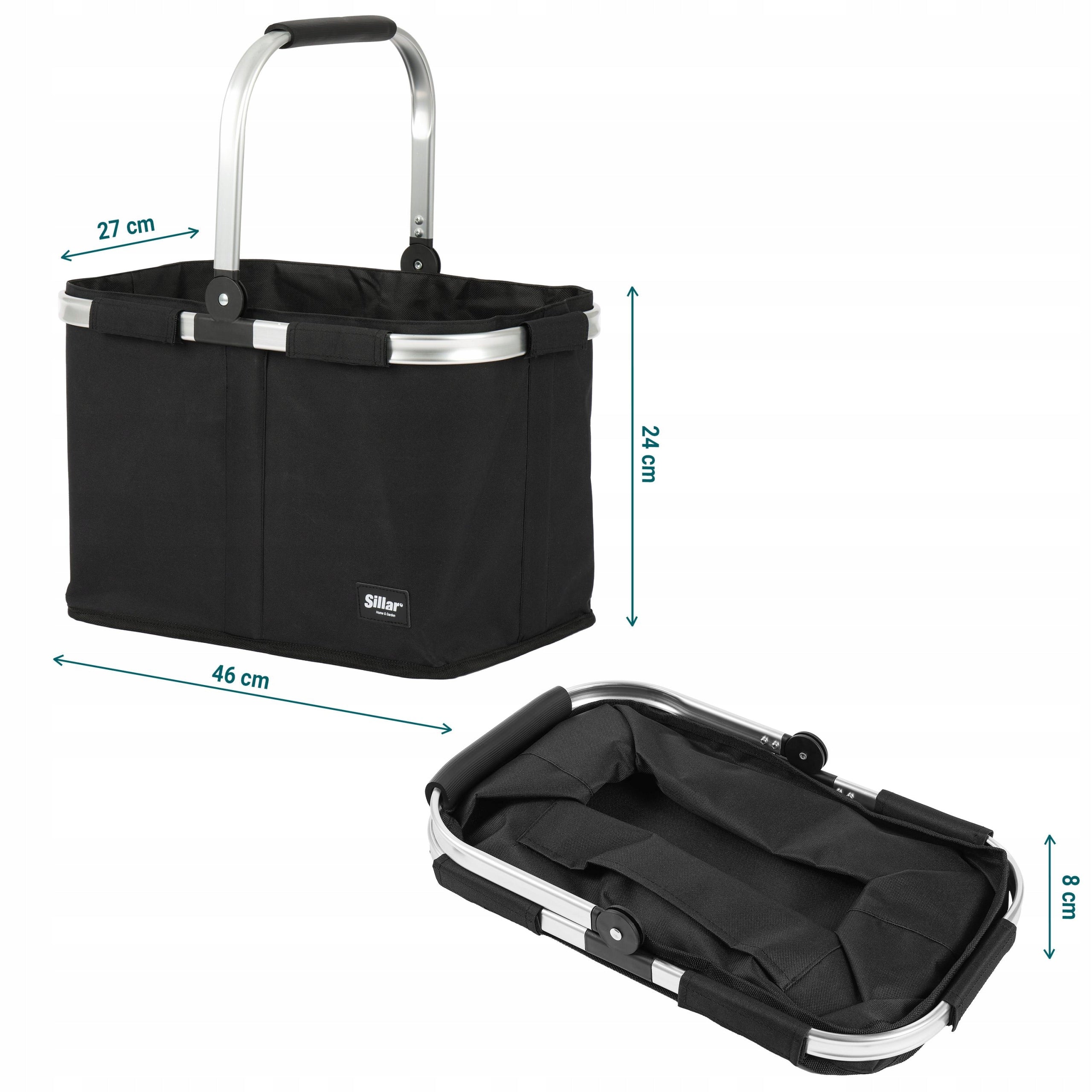 Bag food basket 30 l tourist beach for picnic large black Manufacturer code SIL954