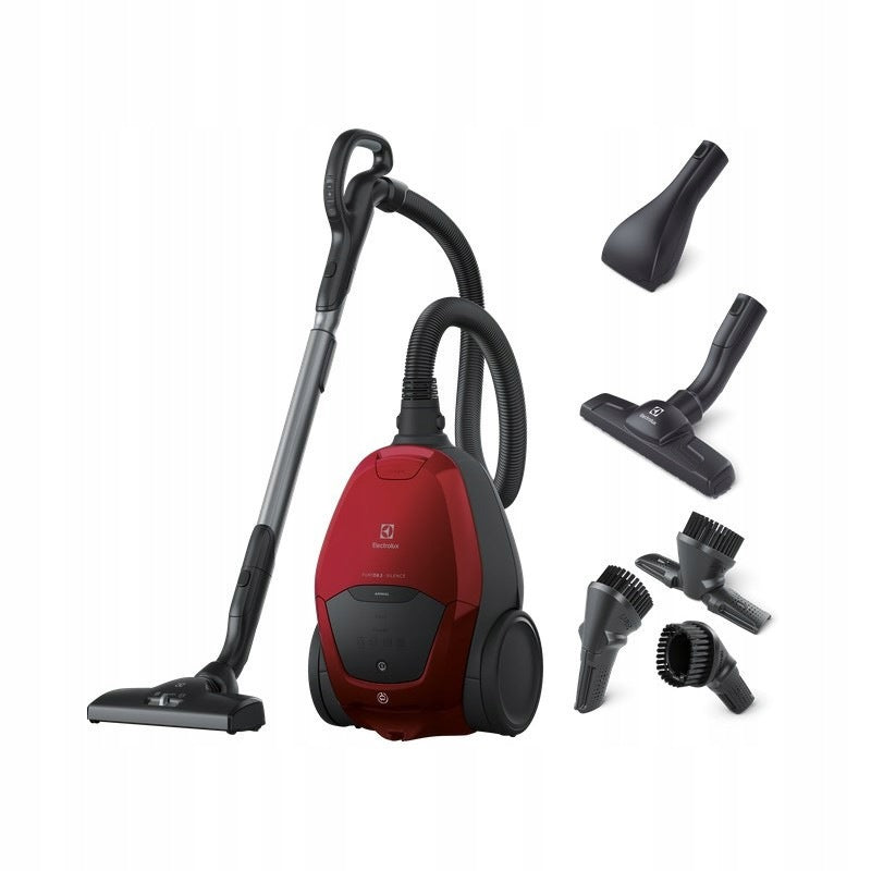 Bag vacuum cleaner ELECTROLUX Pure D8 PD82-ANIMA Silence 500W Red