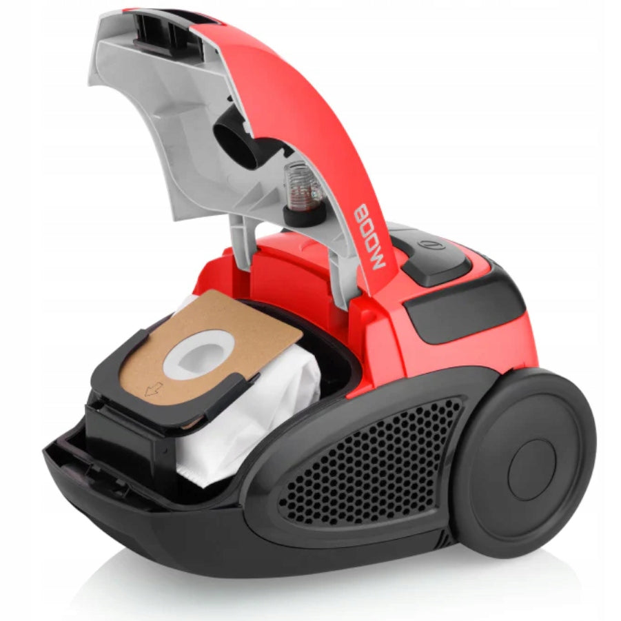 Bagged Vacuum Cleaner HYUNDAI VC068R red Eco Lightweight Compact 800W VC-068R Model VC068R