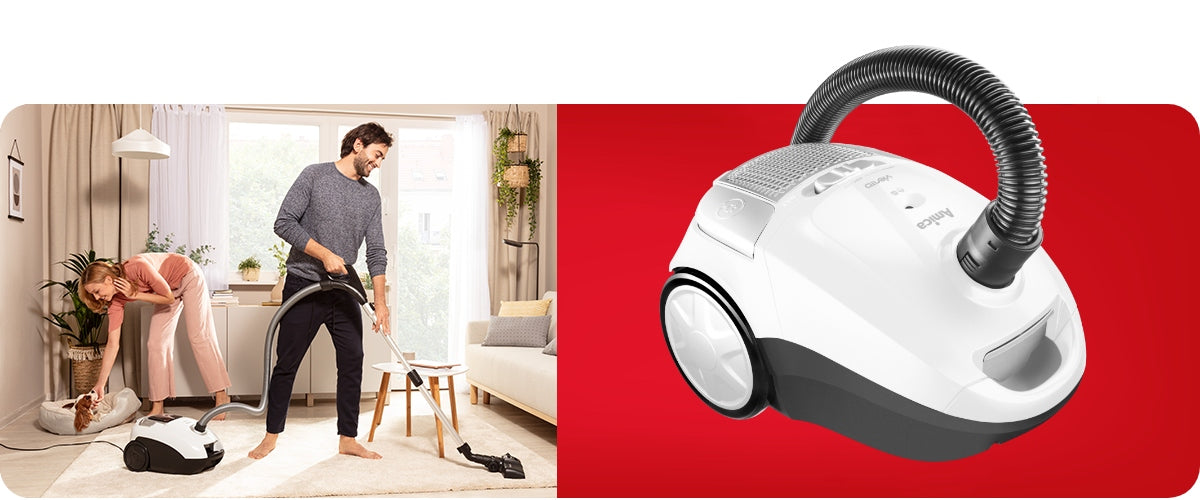 Bagged vacuum cleaner Amica VI 2032 HEPA13 2,5l 900W Operating range 8 m