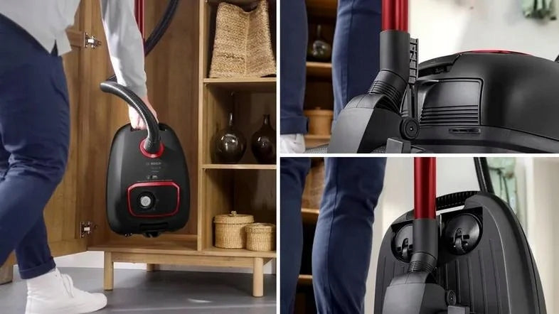Bagged vacuum cleaner BOSCH BGL41POW2H Series 4 Power rating 850 W