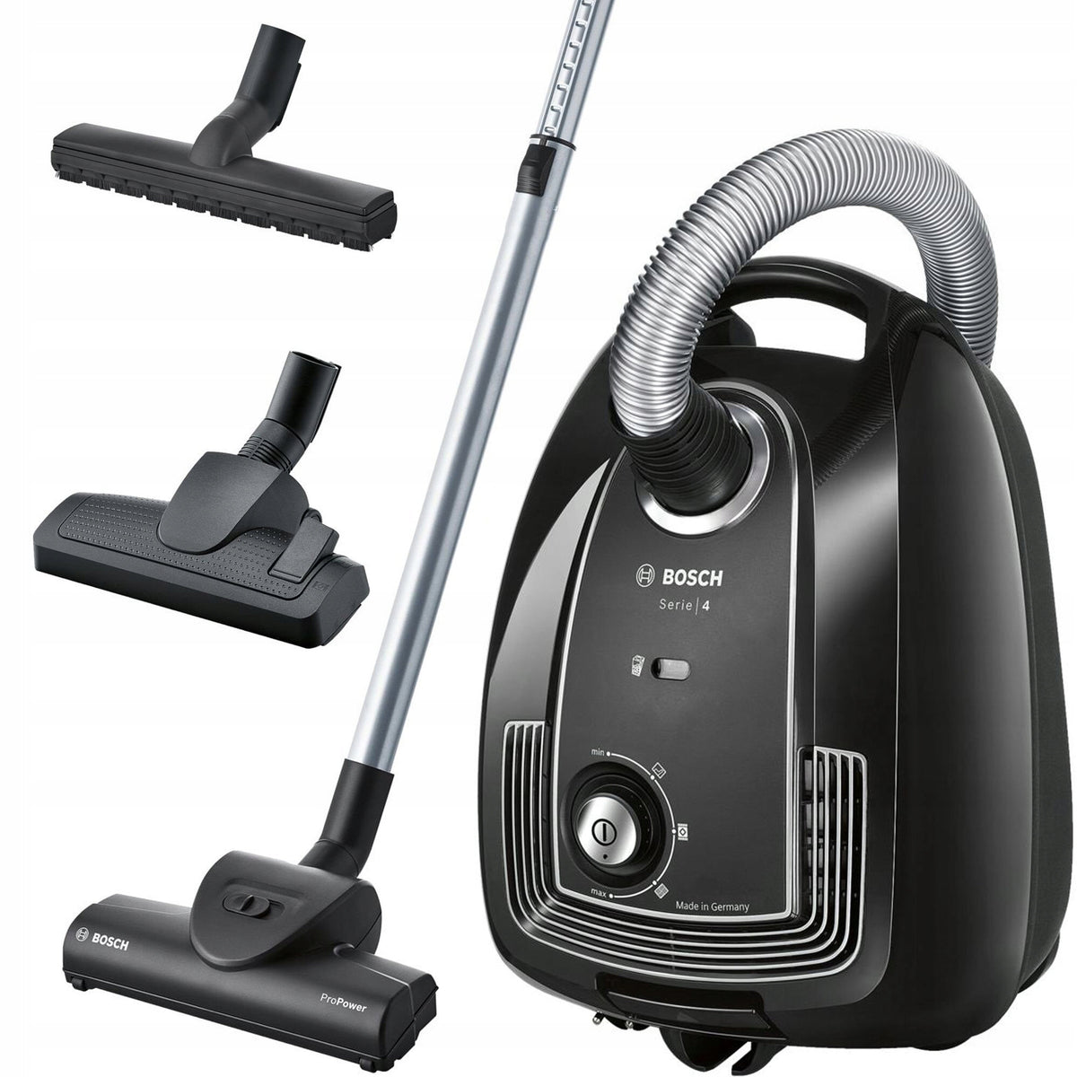 Bagged vacuum cleaner BOSCH BGLS48X350 + Turbo brush POWERFUL SUCTION