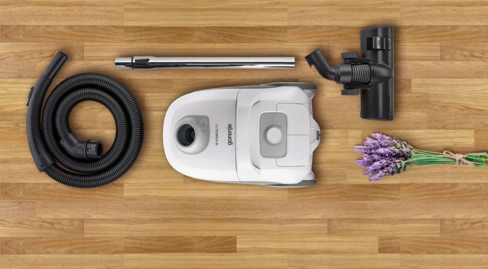 Bagged vacuum cleaner Gorenje VCEA21GLW Dominant color white