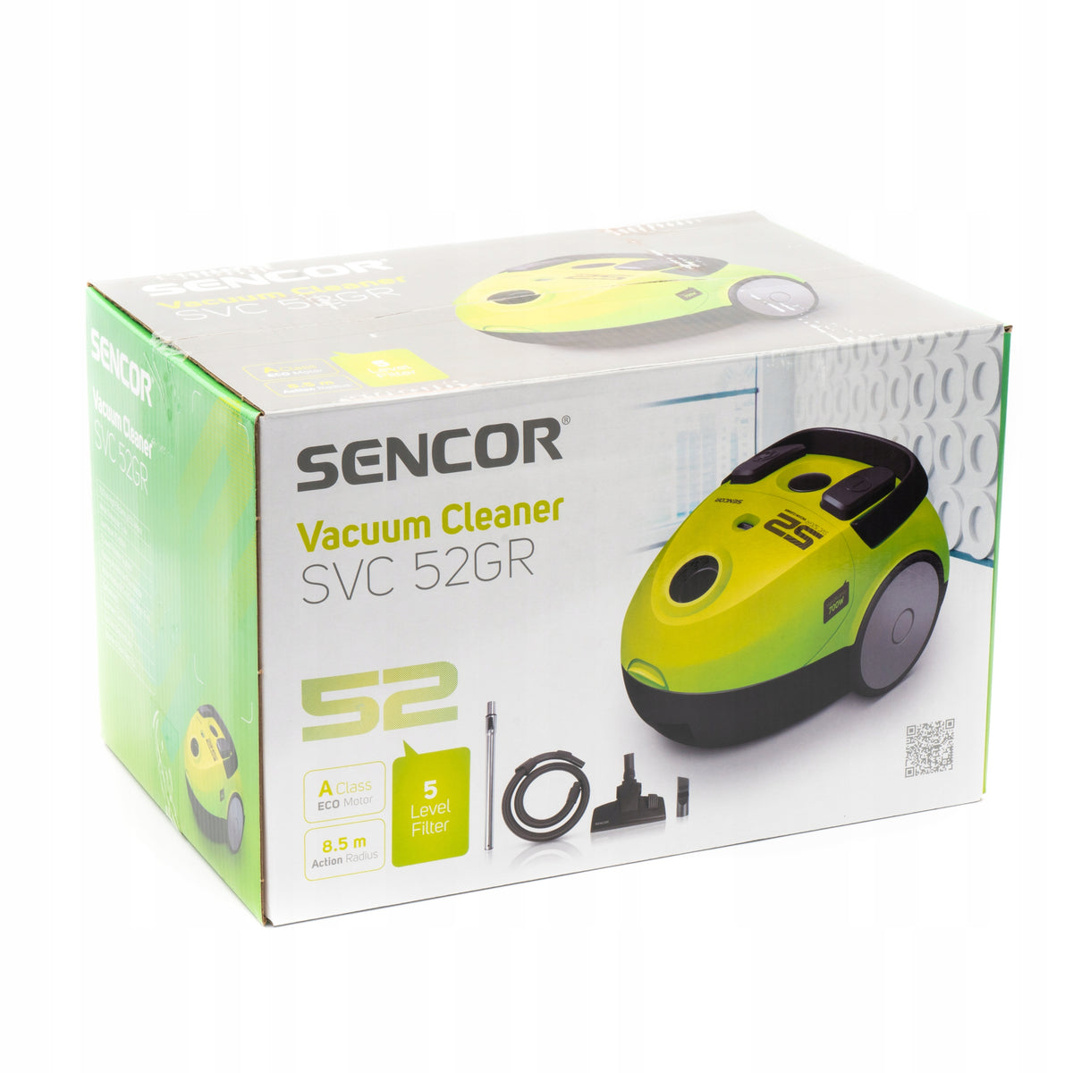 Bagged vacuum cleaner Sencor SVC 52GR Packaging status original