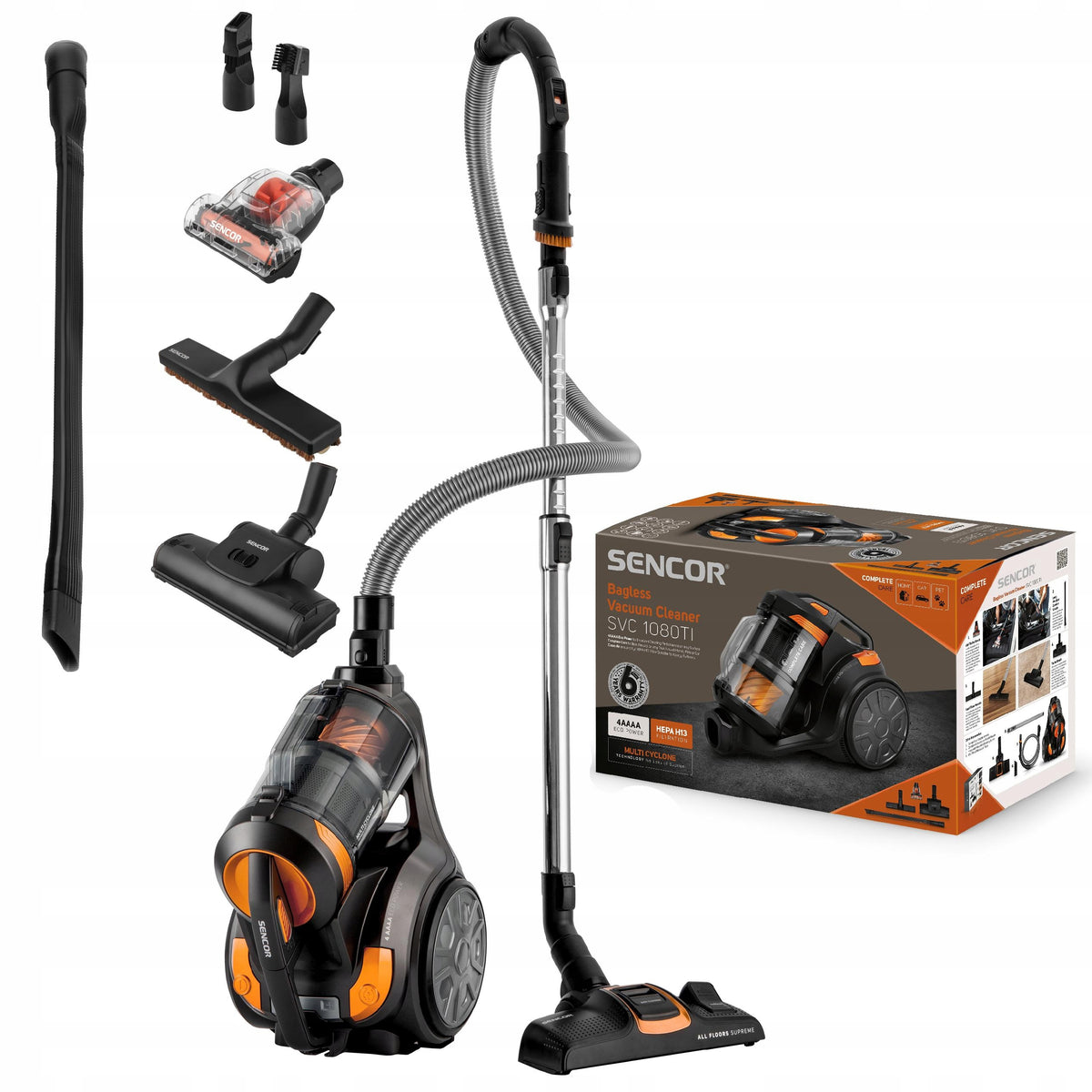 Bagless Vacuum Cleaner Sencor SVC 1080TI HEPA 700W