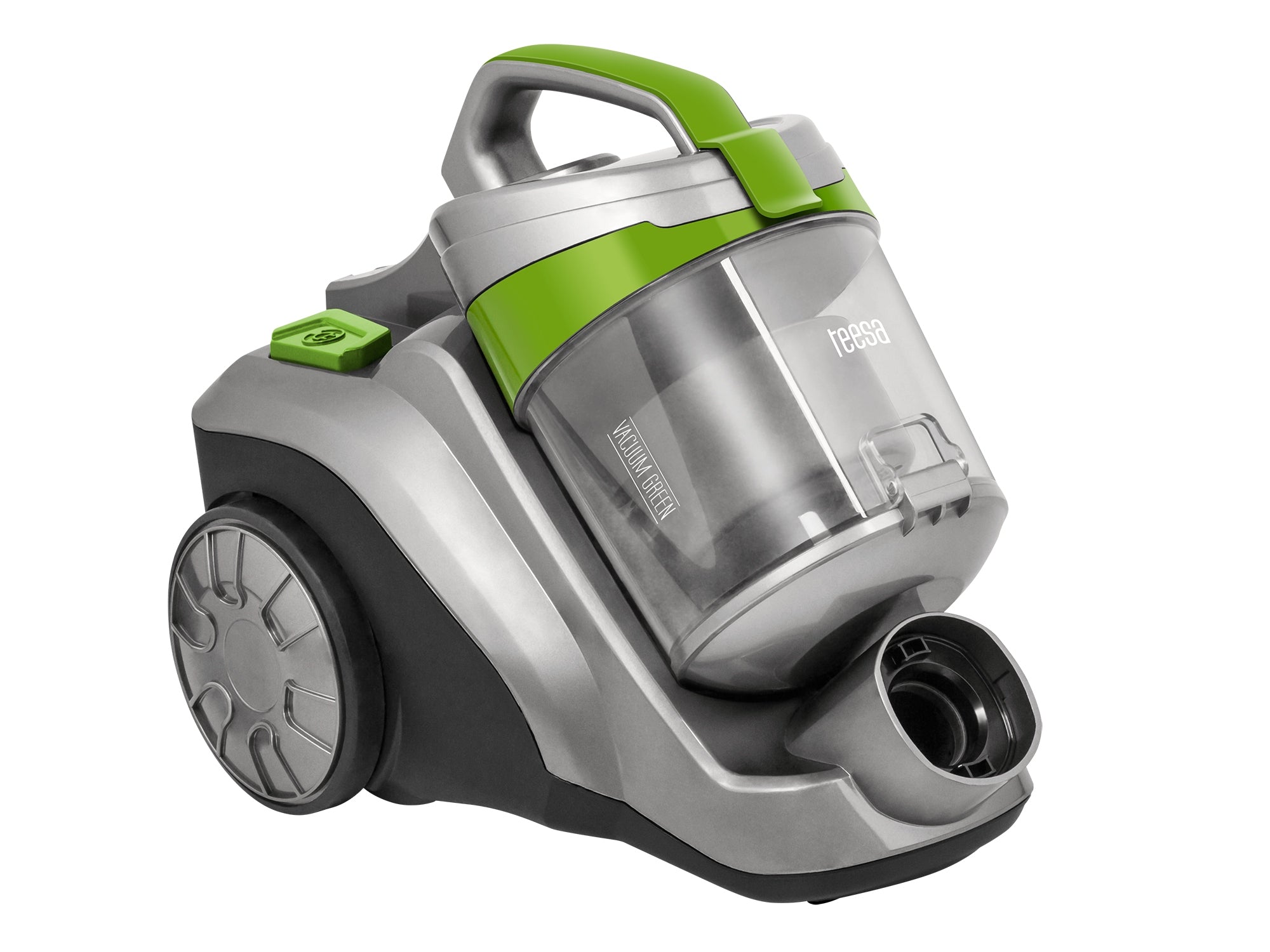 Bagless vacuum cleaner Teesa Vacuum Green Dominant color silver/gray