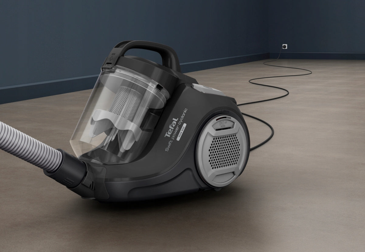 Bagless vacuum cleaner Tefal Power Cyclon TW2925 powerful black EPA quiet Power rating 900 W