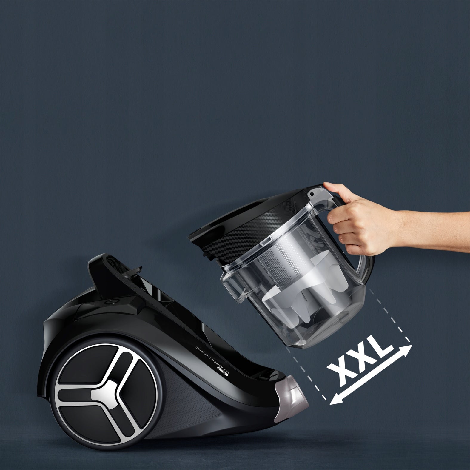 Bagless vacuum cleaner Tefal TW4B25 Compact Power XXL powerful 750W HEPA cyclone Power rating 750 W