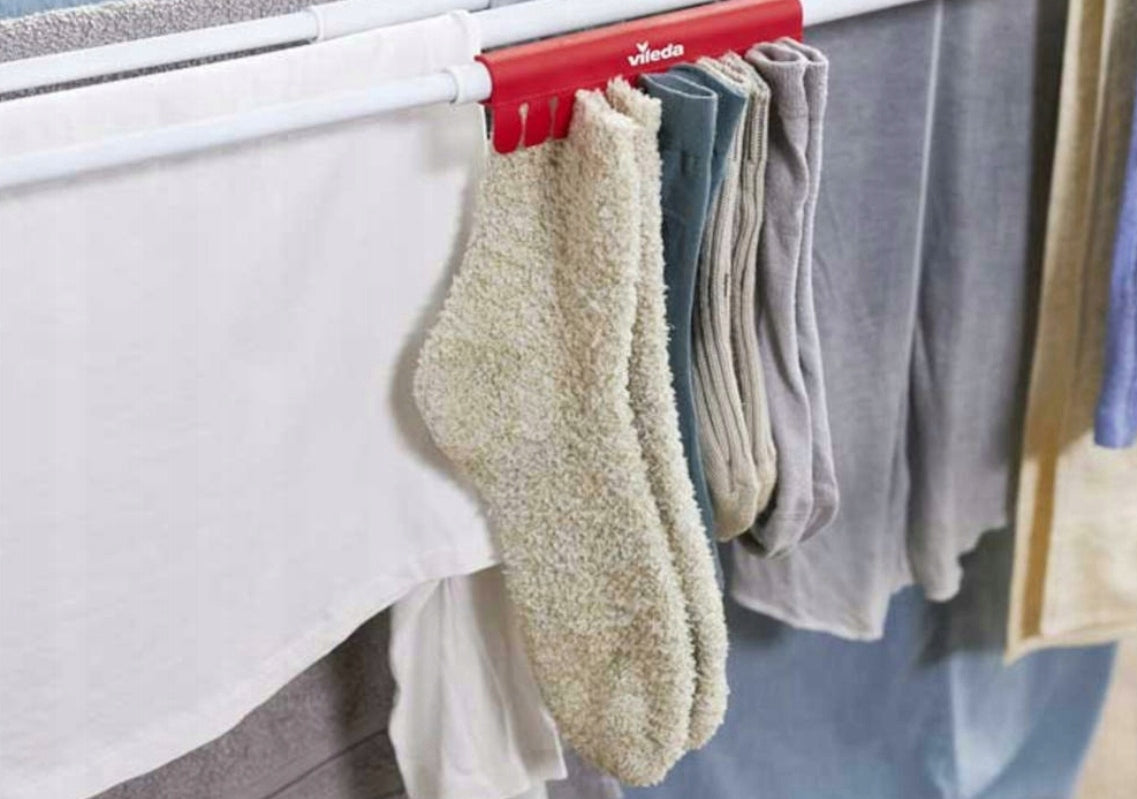 Balcony dryer for washing clothes VILEDA Infinity Flex large EXTENDABLE Total height 180.09 cm