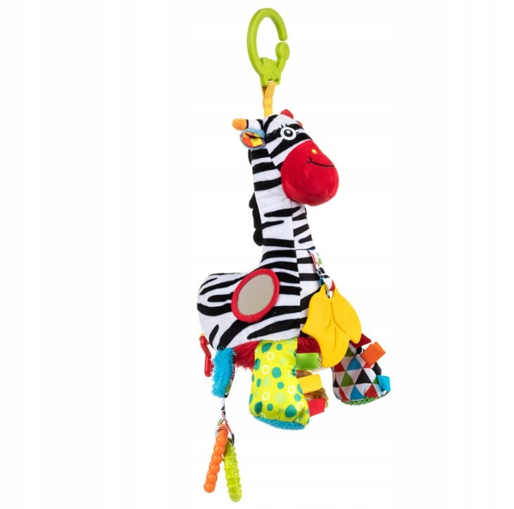 Balibazoo Zebra Zoya car seat stroller pendant with 0M+ music box