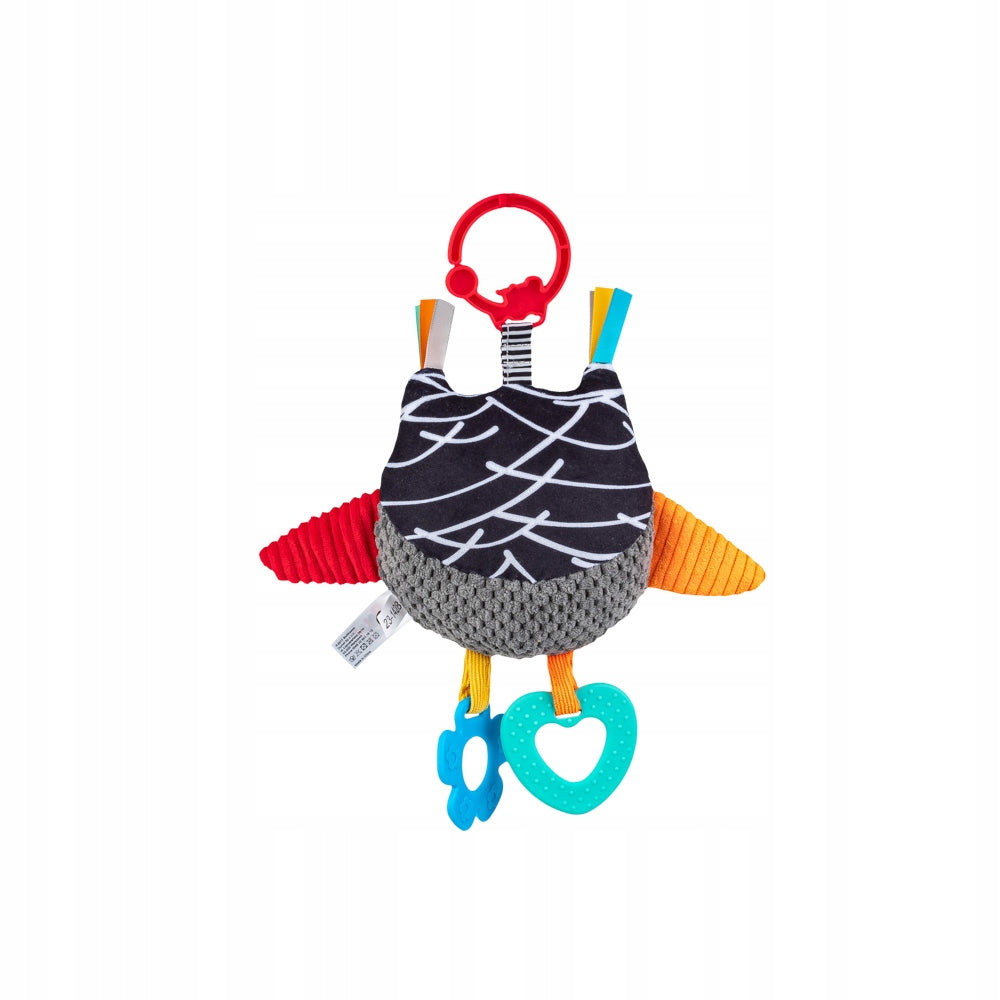 Balibazoo pendant rattle teether plush toy cuddly Owl Nela Kind pendants