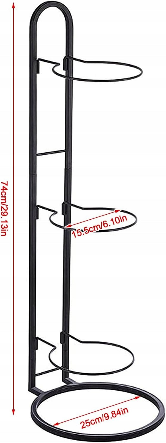 Ball stand - 3-level holder, black, metal Manufacturer code b0cnt5f99x