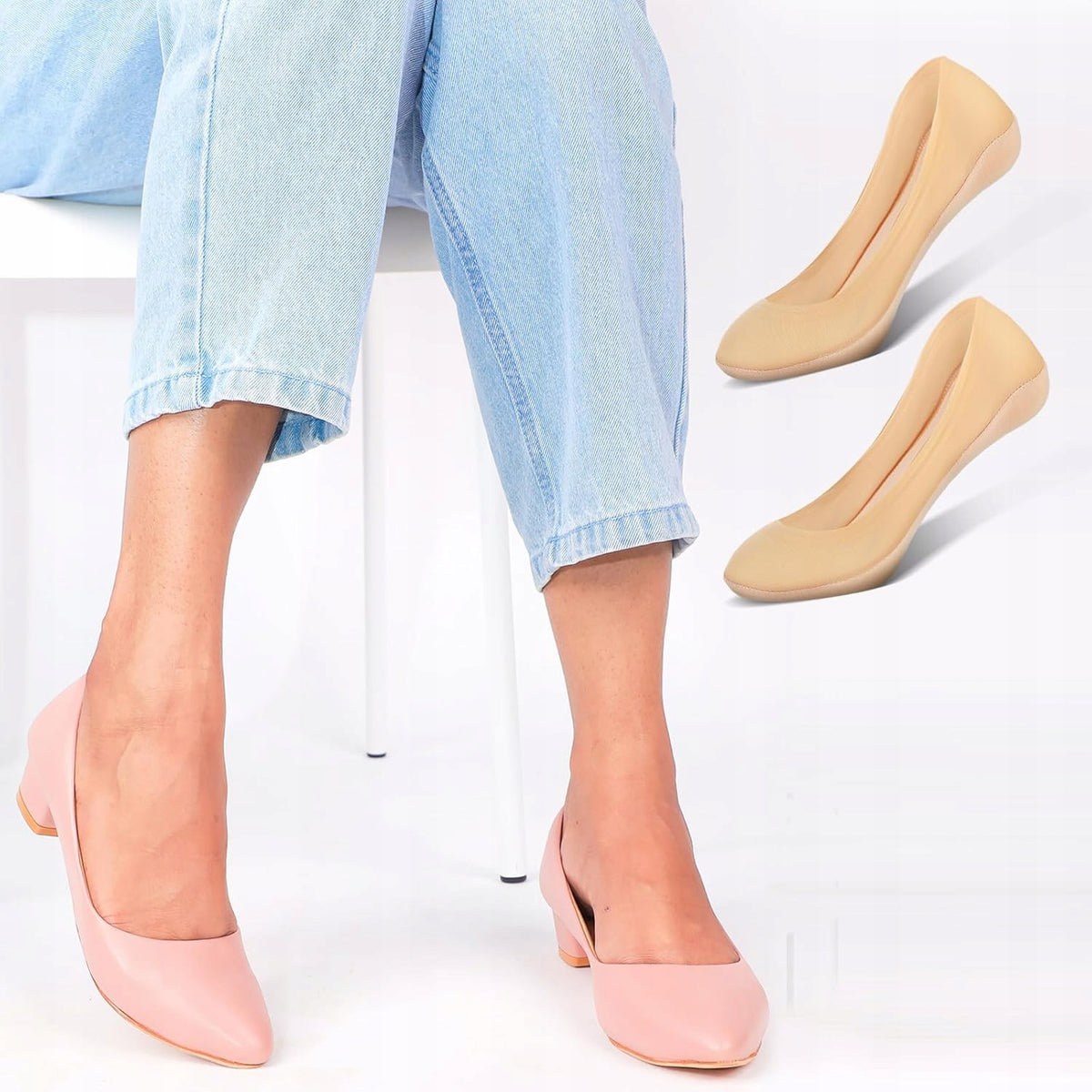 Ballerina socks 6 pairs breathable invisible women's non-slip Brand no brand