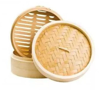 Bamboo Basket Steamer 2 Horizontal Diameter 25 cm