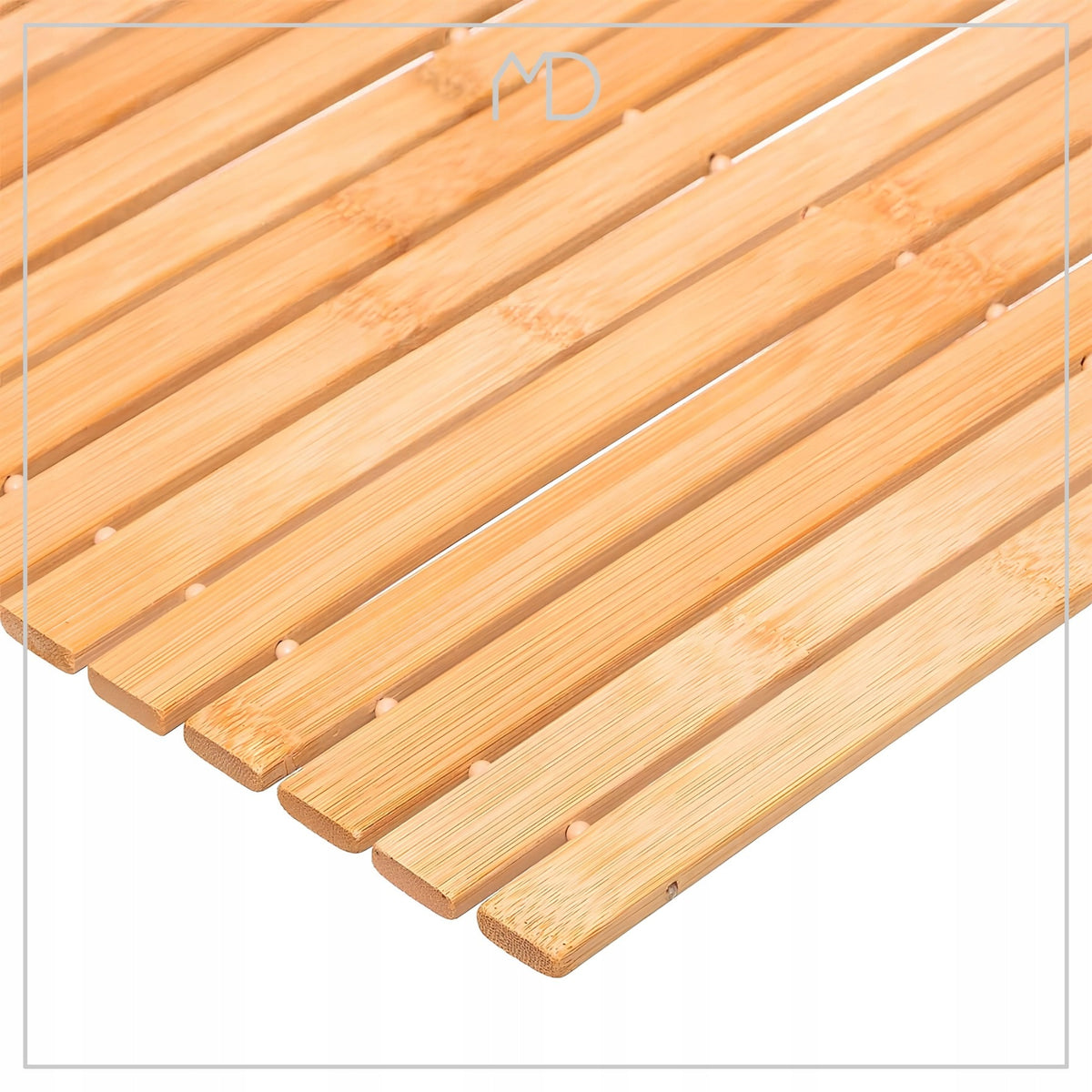 Bamboo Bathroom Mat Wooden Non-Slip Rug Natural 40x60 cm Manufacturer code MATA BAMBUSOWA ŁAZIENKOWA ANTYPOŚLIZGOWA