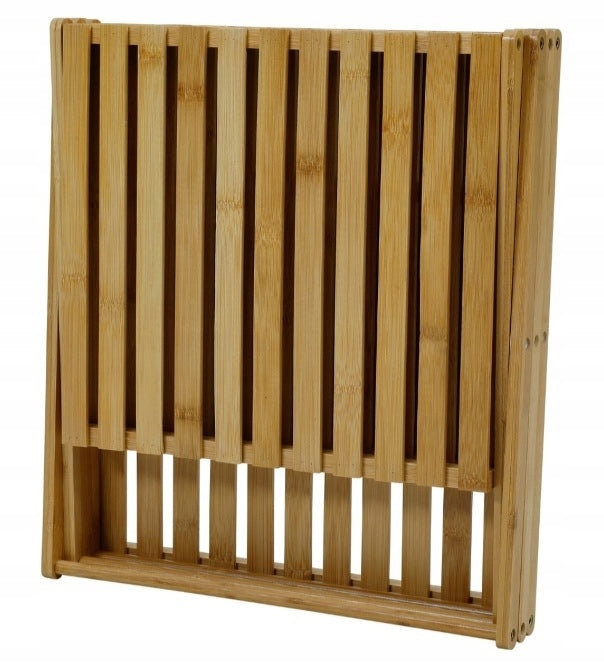 Bamboo Bathroom Shelving Unit 4 levels 33,5x40x93,5 Furniture color shades of beige