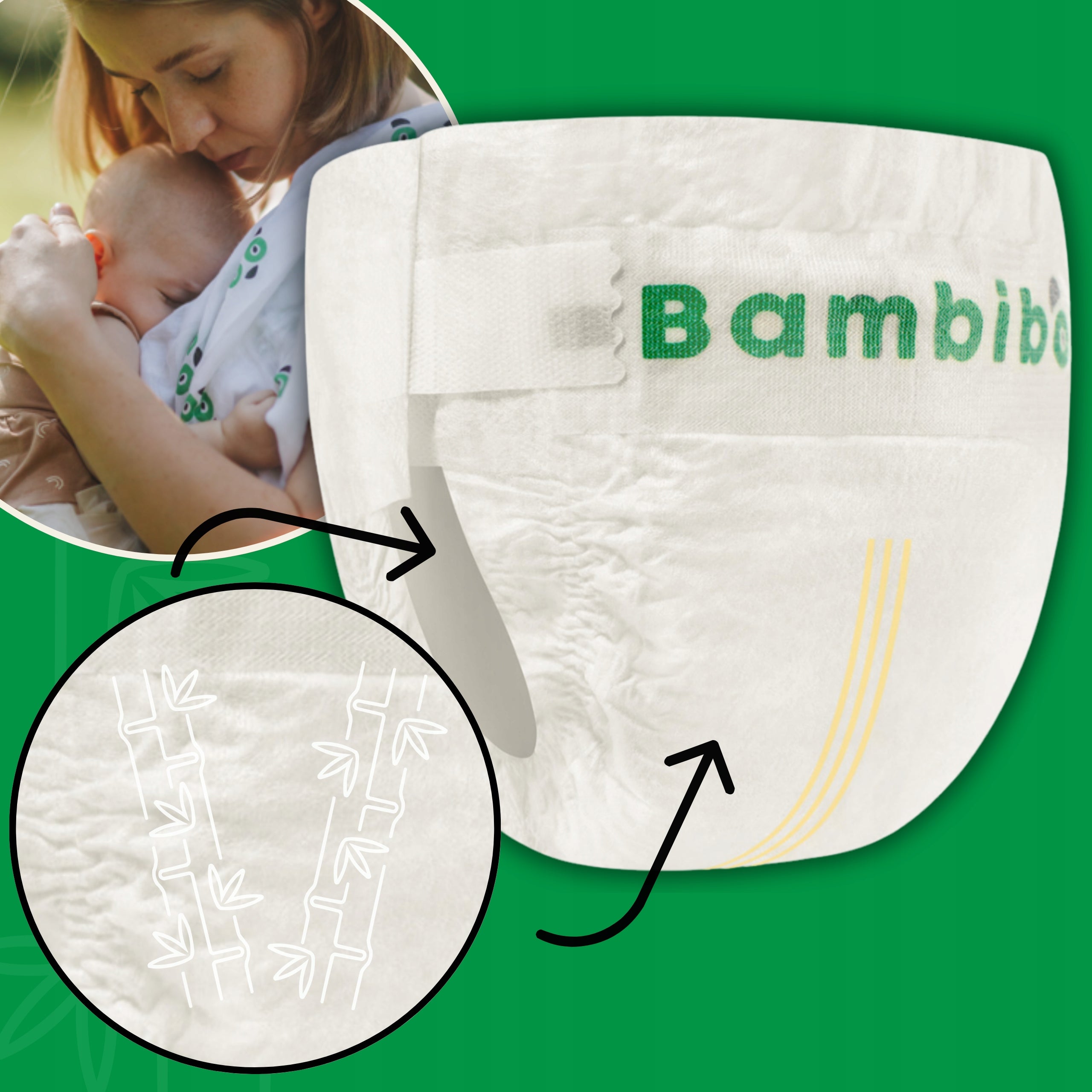 Bamboo Fiber Diapers BAMBIBOO For Newborns size1 26 pcs. 2-4kg Manufacturer code Newborn 2-4 kg