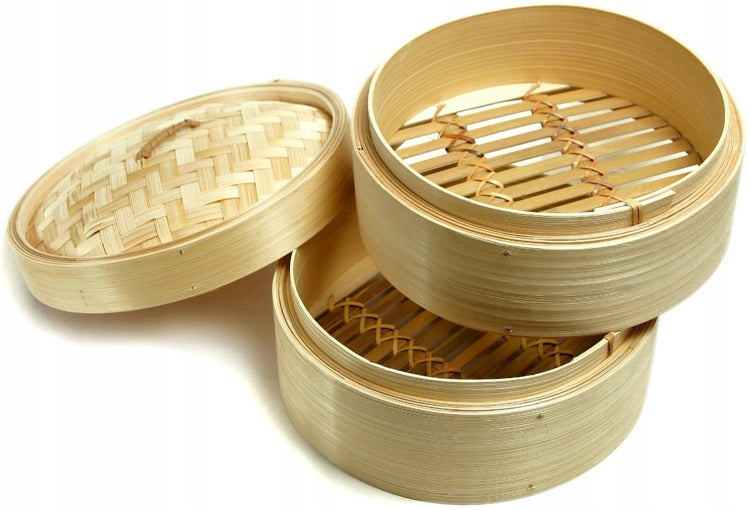 Bamboo Steamer Round 25cm Steaming Brand Jade Temple