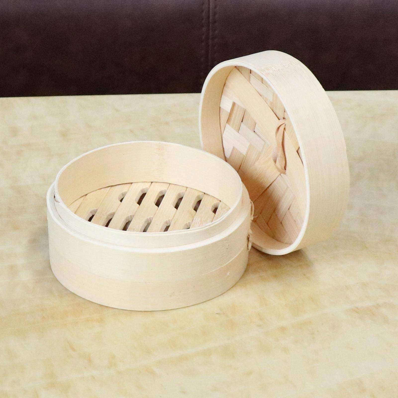 Bamboo Steamer Single Tier Bamboo Steamers for Steaming Sum 15cm Brand no brand
