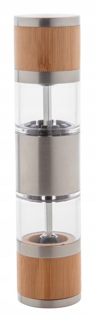 Bamboo manual grinder, DOUBLE-SIDED pepper and salt grinder 2in1, as a gift EAN (GTIN) 5996425292326