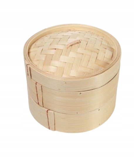 Bamboo steamer round 20cm x 20cm x 15,5cm Brand no brand