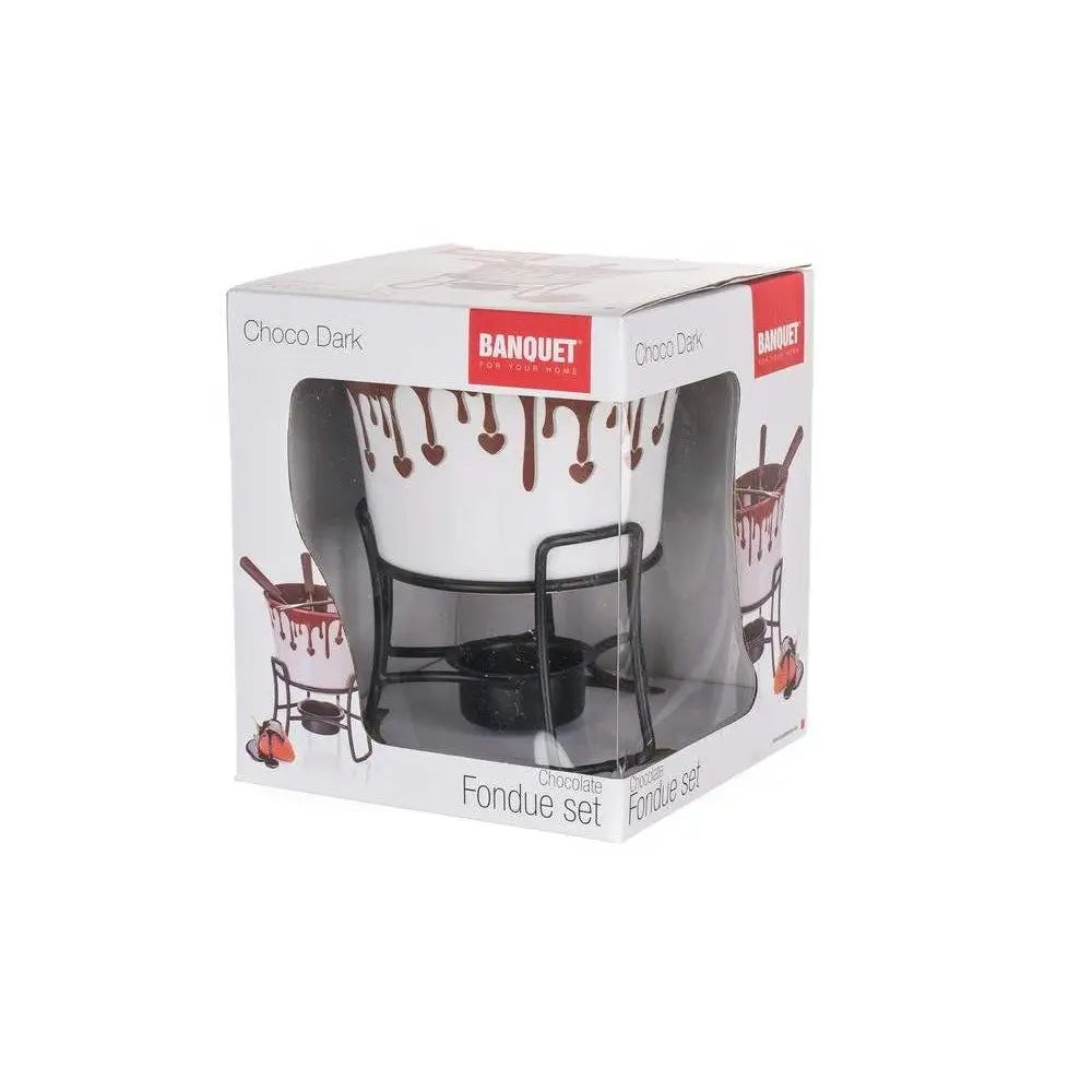 Banquet 6 Pcs Chocolate Fondue Set Choco Dark Set Brand Banquet